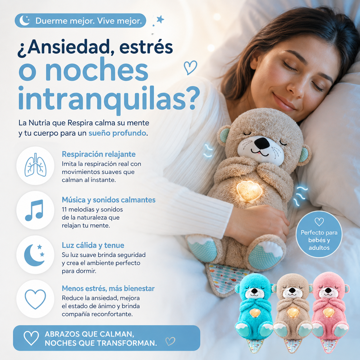 Peluche Nutria que Respira